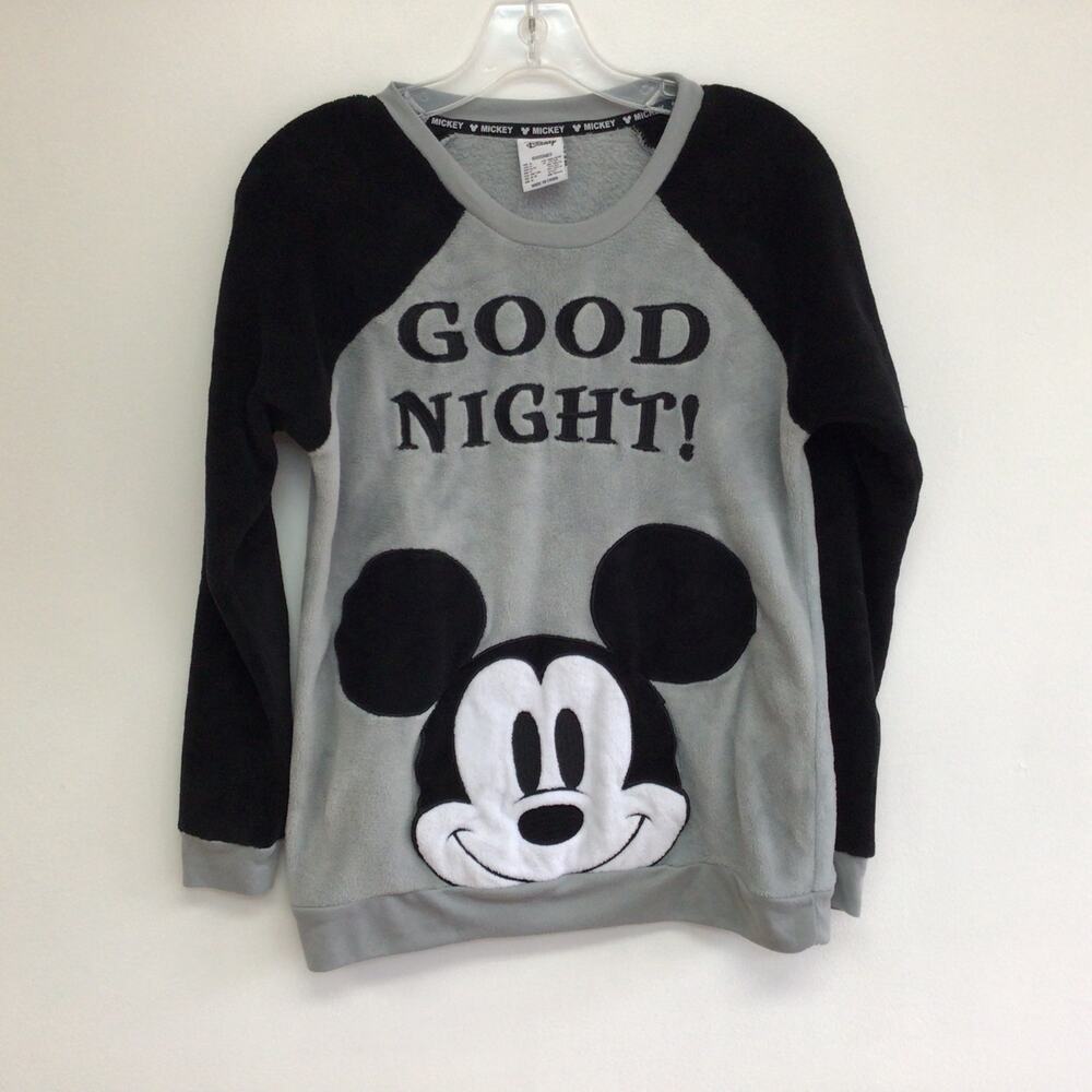 Disney Mickey Mouse Front Pocket Pullover Fleece Sz S